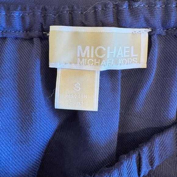 Michael Kors blue eyelet trim short sleeve blouse size small - Picture 5 of 6